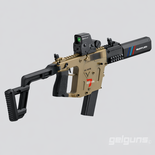 Vector Leuchtender Gelblaster